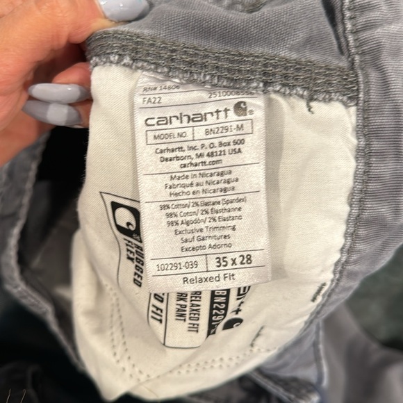 🔥NWOT Carhartt Relaxed Fit Gray Pants🔥 - Picture 6 of 7